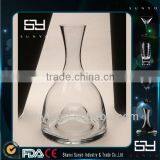 Hand Blown Clear Crystal Unique Glass Whiskey Decanter