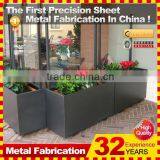 Kindle 2014 New Polychrome Galvanized Oblong Metal Colorful Flower Pots