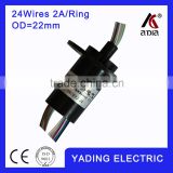 Capsule slip ring SRC22-24 dia 22mm 24wires 2A/Per wires, slip ring 24 for sale