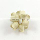 Cream, Small Handmade Mulberry Paper Flower, Wedding Party, Scrap-booking Crafts Pastel thumbnail-1