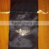 Embroidery Logo Satin Pouch Bag thumbnail-3