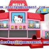 Lovely and Cute Hello Kitty Inflatable Combo, Inflatable Bouncer and Slide