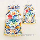 Princess Girls Summer Embroidery Vest Dress Without Sleeve With Traditional Styles thumbnail-2