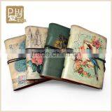 Cover Notebook Stationeri Offic H-001 PU DIY All Kinds of Notebook (large) / 4 Design Mixed Assembly Stationery Travel Notebook