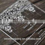 Wholesale clear exquisite acrylic laser cut wedding invitation cards