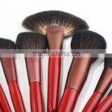 Superior Quality Crocodile Pattern 15pcs Red Up Brushes thumbnail-2