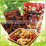 Healthy mixed nuts and fruits including cashew nut kernels with multiple functions made in Japan