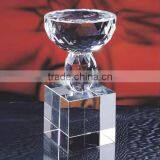 Clear Crystal Cup Trophies With Diamond Cuttiing