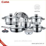 Stainless steel cookware set 16 pcs, 16pcs cooking pot, cook ware set                        
                                                Quality Choice