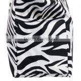 New Style Cheap Zebra Print Travel Customized Cotton Canvas Tote Bag-GW228 thumbnail-6