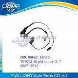 Front Right Wheel Speed Sensor ABS Sensor 2007-2012 TOYOTA Highlander 2.7 OEM 89542-48040