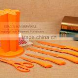 Item For Promotion/Plastic Handle Knife Block Set thumbnail-2