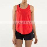 Wholesale 95% Cotton 5% Spandex Red Sexy Ladies Tanktop thumbnail-1