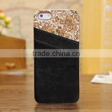 Genuine leather Wallet Card holder Faceplate Case Cover For Apple iPhone 5S 5G,For Iphone case manufacturers