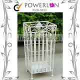 Metal Garden Arch and Gate, White, Round Top, Perfect For Various Climbing Plant thumbnail-5
