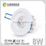 Norway Top Selling Super Brightness High Power 8watt 2700k Sharp Cob Dimmable Cob Led Downlight 3years Warranty