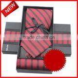 High-end Black Cardboard Tie Packaging Gift Box With Foil Stamping