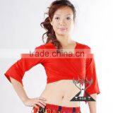 Hot Cotton Sexy Belly Dance Top, Belly Dancing Top for Practice, Belly Dance Costumes QC1378 thumbnail-3