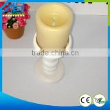 Classics White Resin LED Candle Holder