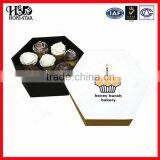 Special Custom Design Hexagon Paper Cake Boxes Wholesales
