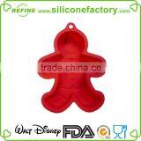 2015 Hot Sale Christmas Nonstick Silicone Cake Baking Mold in Ginger Shape thumbnail-2