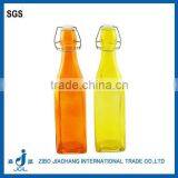 500ml Colorful Square Juice Glass Bottles thumbnail-1
