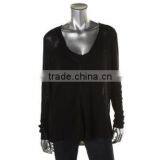 15JWL0221 Woman Knit Linen Cardigan Sweater