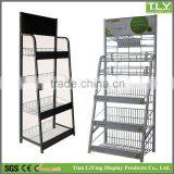 SSW-CM-125 Retail Store Metal Wire Beverage Display Racks / Drink Display Stand / Juice Display Shelf Manufacturer Direct Sales