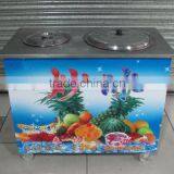 CE Commercial Hot Sale Automatic Flat Pan Fried Ice Cream Machines