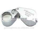 Portable 30x Magnifying Optical Glass LED Light Jeweler Identifier Tool Loupe thumbnail-4