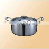 Restaurant And Hotel Stainless Steel Composite Bottom Double-Holder Kitchen Pot Or Steamer thumbnail-1