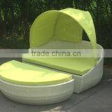 New Style Outdoor Rattan Sun Bed With Canopy thumbnail-3