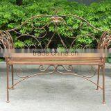 Antique White Antirust Patio Bench Backyard Bench thumbnail-3