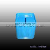 Tin Square Money Box - Blue thumbnail-1