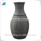 3pc Outdoor Wicker Stacking Patio Egg-shaped Used Chair Set thumbnail-2