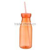 Sport Portable Travel Plastic Water Bottle With Straw Cup 760ML thumbnail-1