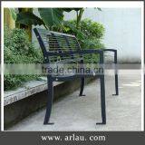 Arlau Metal Outdoor Street Bench,Ornamental Iron Garden Bench,Wrought Iron Park Bench Garden Chair thumbnail-2