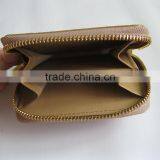 Leather Purse With Gold Zipper thumbnail-1