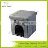Foldable Storage Pet Ottoman Cube Bed House Sleep Area Padded Foot Rest For Cats and Small Dogs thumbnail-1