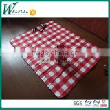 disposable fleece picnic blanket, picnic rug in plaid style