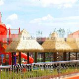 beach decoration Eco-friendly Extrusion plastic synthetic thatch roof for decoration