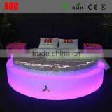 New design baarikalusteet sex bed Hause dekorative Mobel luxury LED lighting hotel bed with remote control