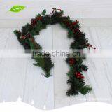 GNW CHGR-1607022 Fashion Cheap Green Decorated Christmas Garland for Sale thumbnail-1