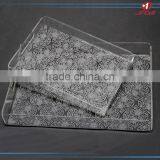 Customized Wholesale Acrylic Fruit Tray Decorations Clear Plastic Cake Tray With Special Figure thumbnail-4