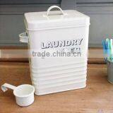 Custom Design Metal Rectangle Laundry Detergent Tin Washing Powder Storage Box thumbnail-3