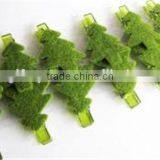 2017 Felt Christmas Gree Christmas Tree Box Wood Clip Made in China