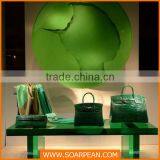 Fashion Customized Clothes Shop Green Theme Backdrop