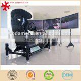 Virtual 4D game machine racing car simulator for driving practice