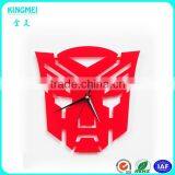 Christmas Unique Custom Made Home Decoration Black Face Acrylic Wall Clock thumbnail-2