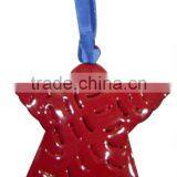 Christmas Hanging Red Star Decoration thumbnail-1